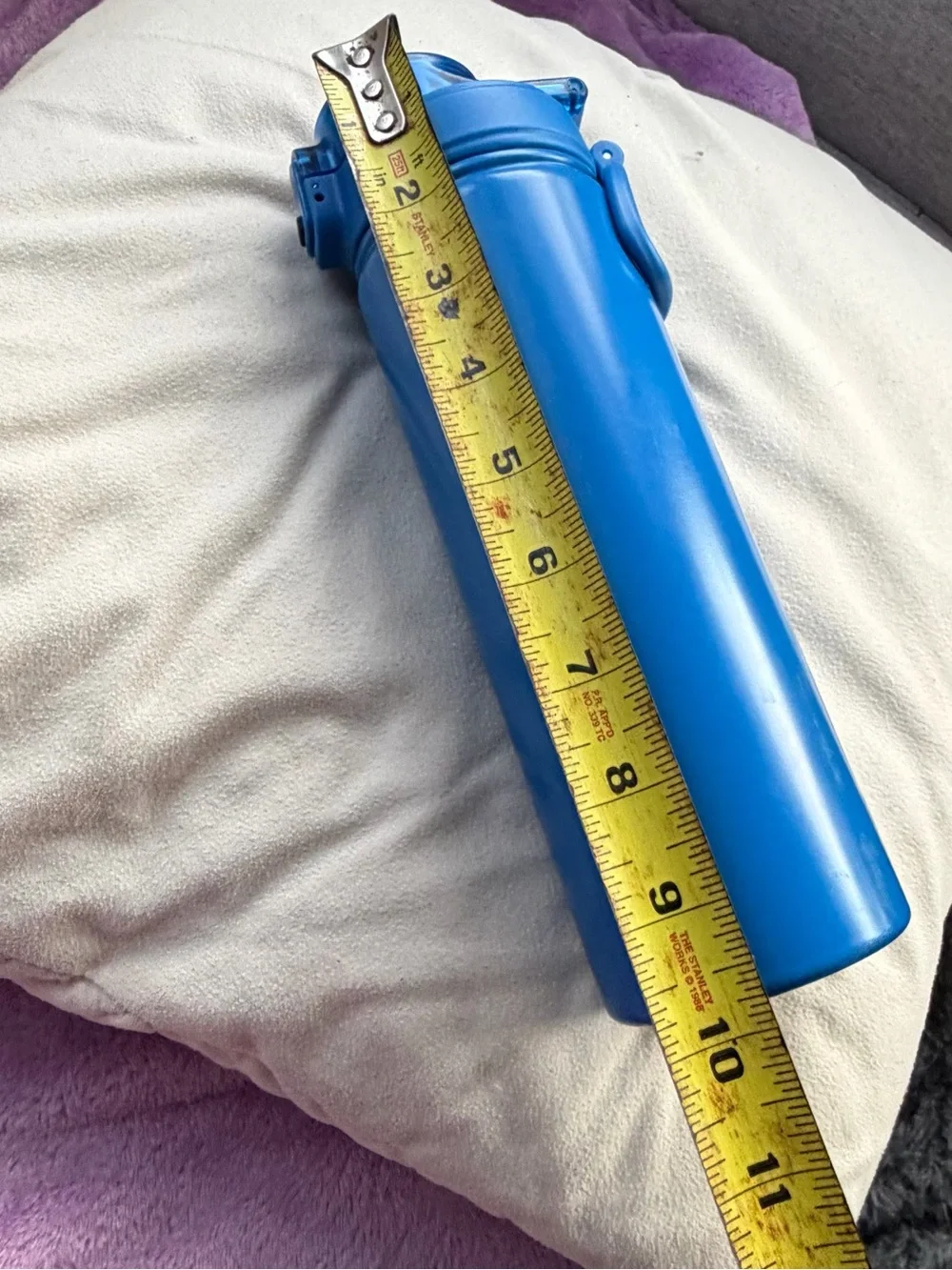 Blue Stainless Steel Travel Water Bottle